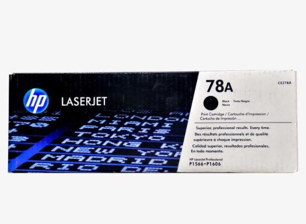 HP 78A Black Original LaserJet Toner Cartridge (CE278A)